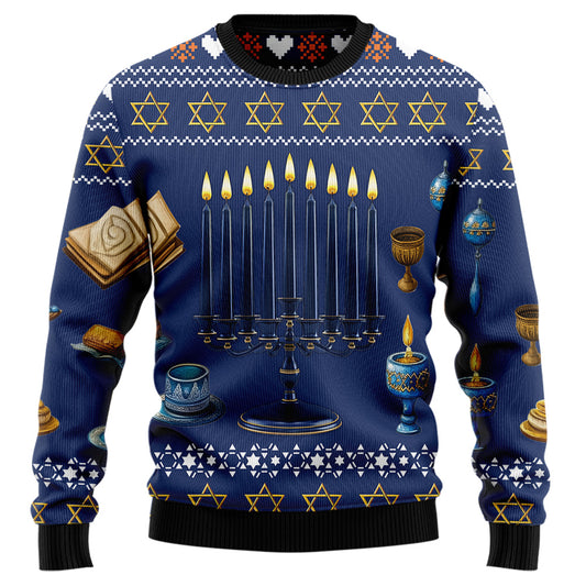 Hanukkah Menorah Ugly Sweater