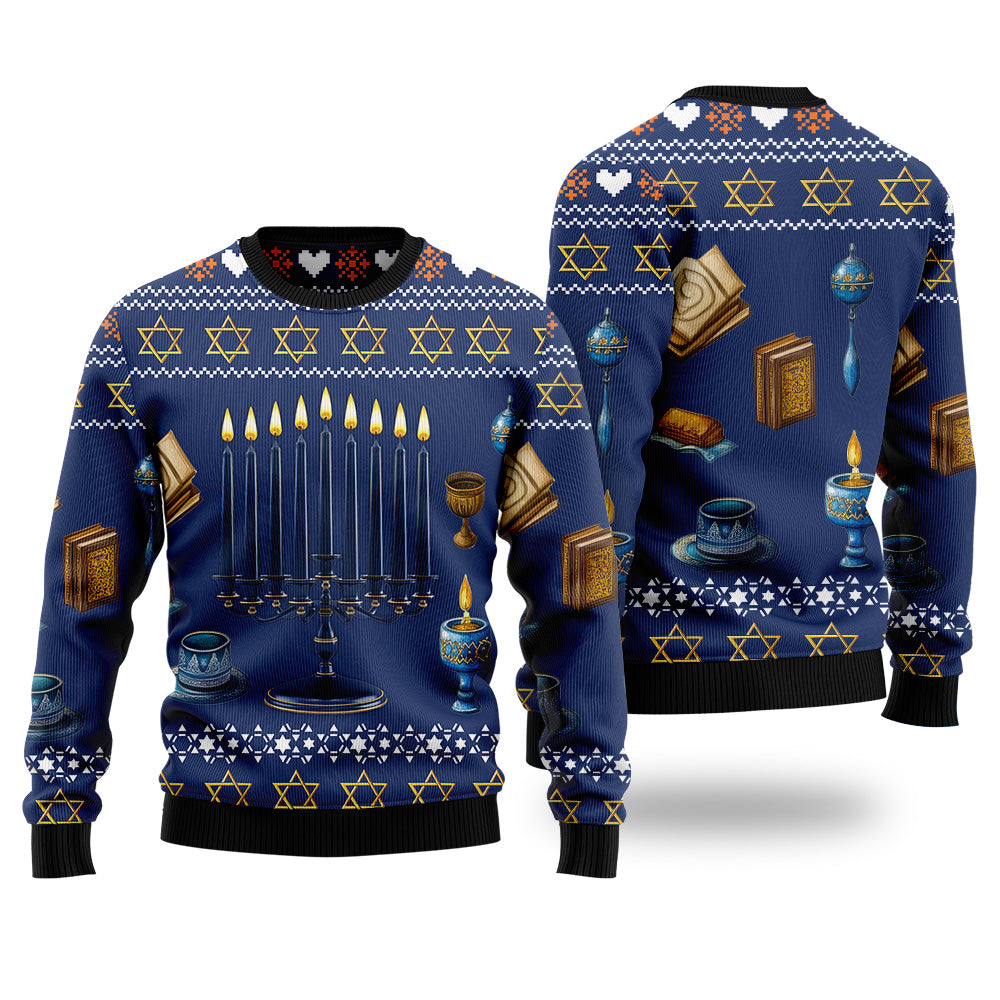 Hanukkah Menorah Ugly Sweater