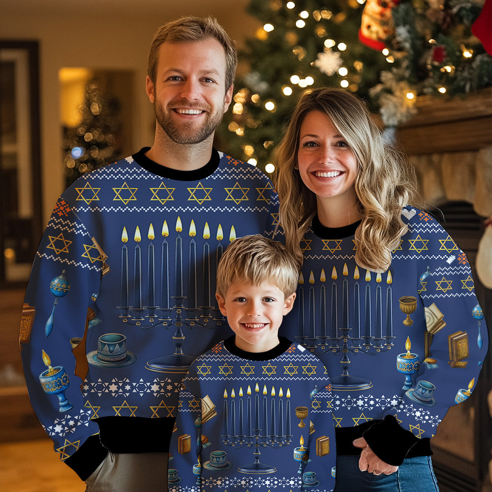 Hanukkah Menorah Ugly Sweater