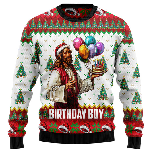 Birthday Boy Jesus Ugly Christmas Sweater