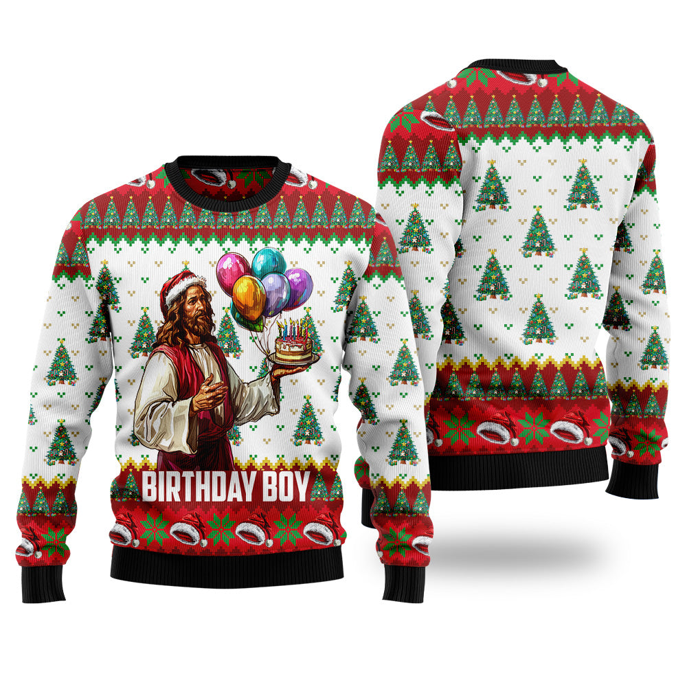 Birthday Boy Jesus Ugly Christmas Sweater