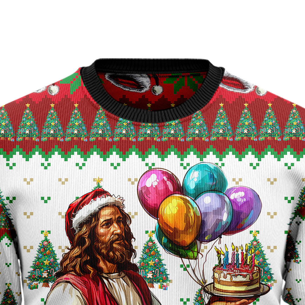 Birthday Boy Jesus Ugly Christmas Sweater