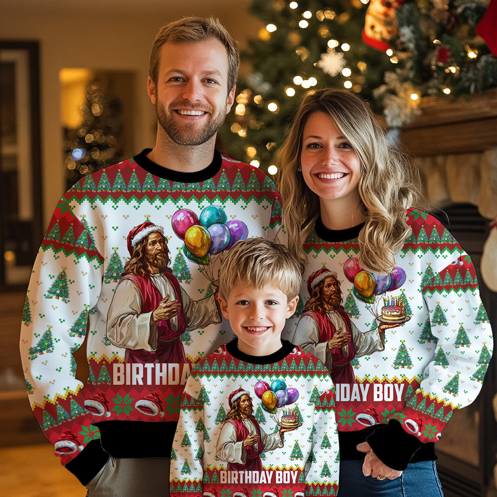 Birthday Boy Jesus Ugly Christmas Sweater