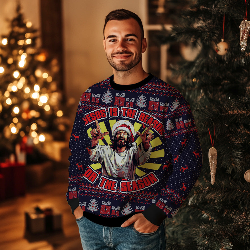 Jesus Is The Reason For The Season Ugly Christmas Sweater