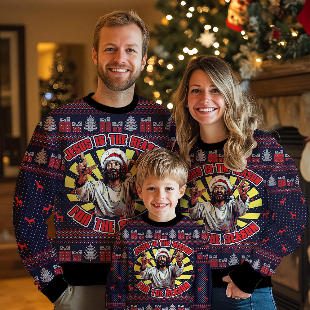 Jesus Is The Reason For The Season Ugly Christmas Sweater