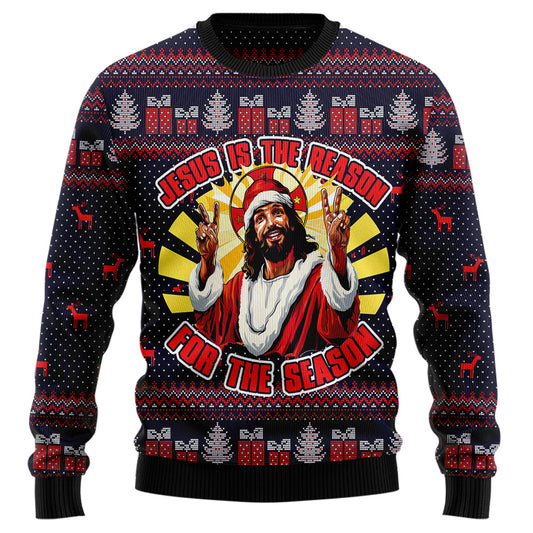 Jesus Is The Reason For The Season Ugly Christmas Sweater