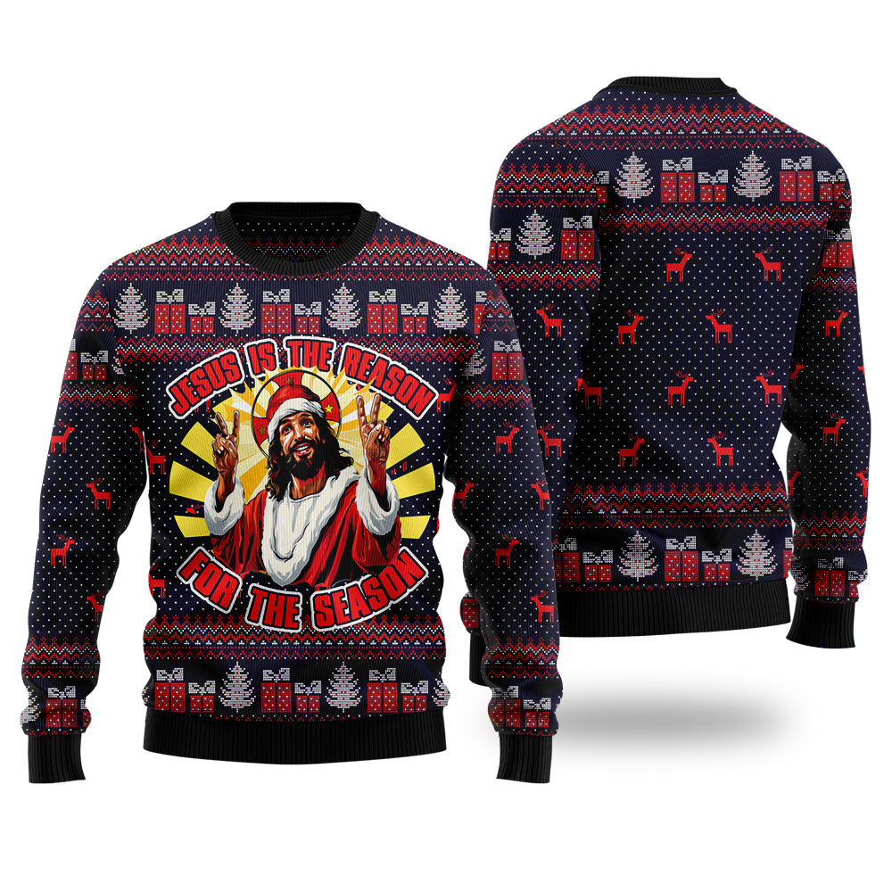 Jesus Is The Reason For The Season Ugly Christmas Sweater