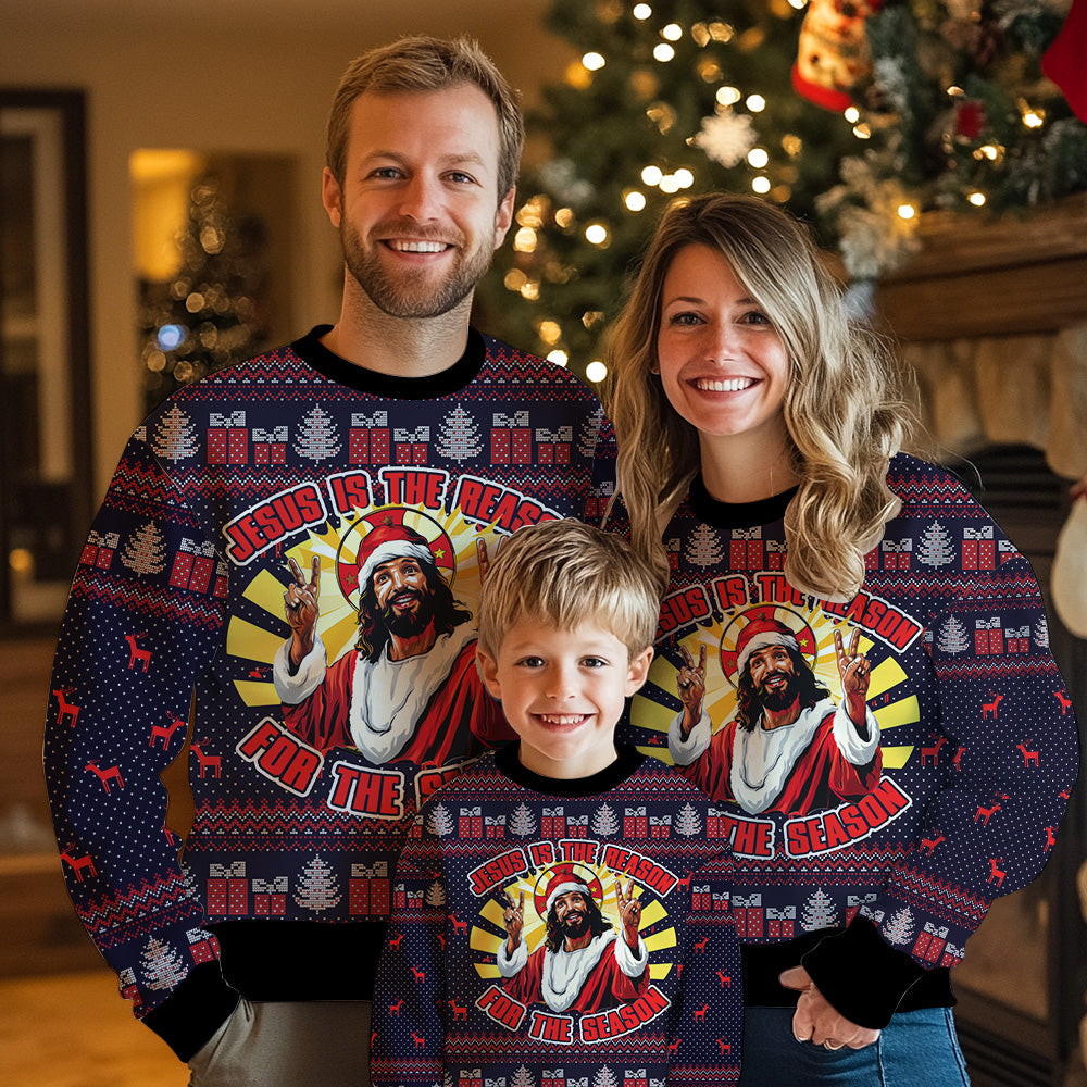 Jesus Is The Reason For The Season Ugly Christmas Sweater