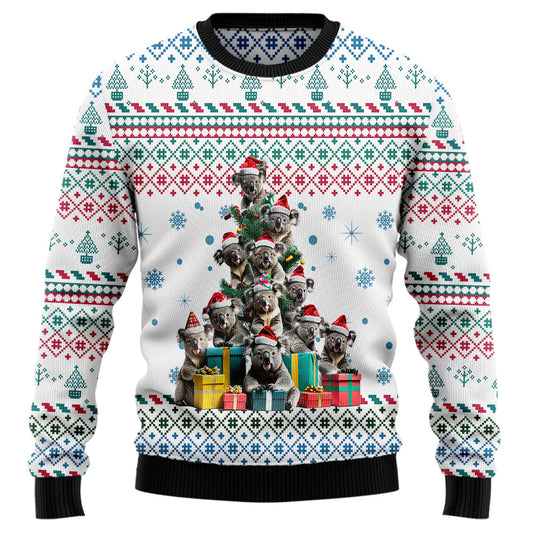 Koala Christmas Tree Ugly Sweater