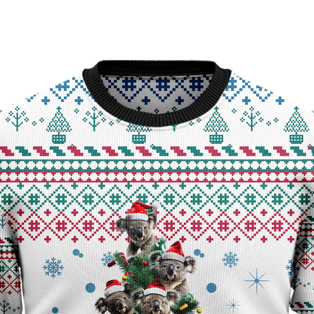 Koala Christmas Tree Ugly Sweater