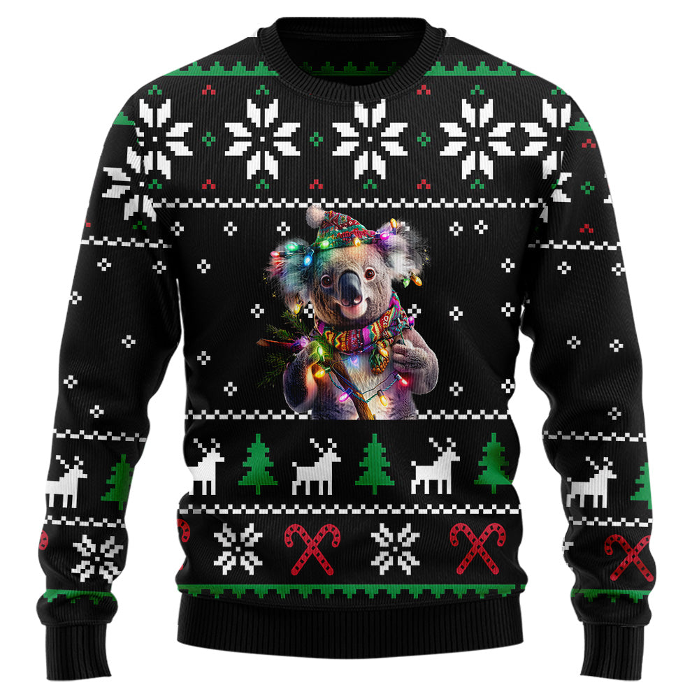 Festive Koala Ugly Christmas Sweater