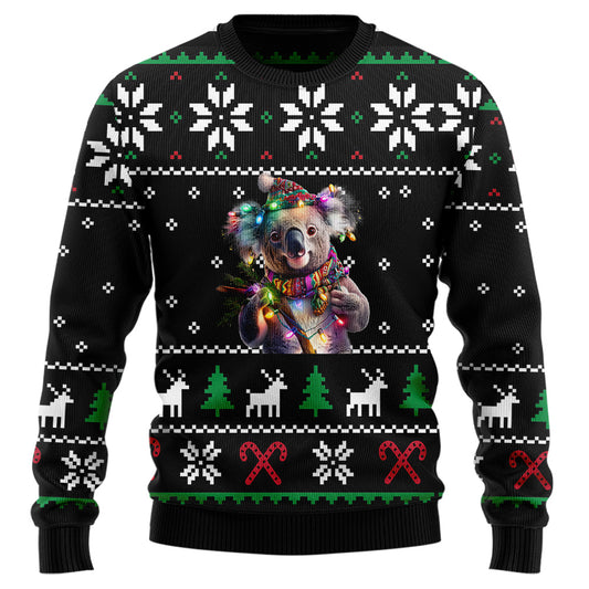 Festive Koala Ugly Christmas Sweater