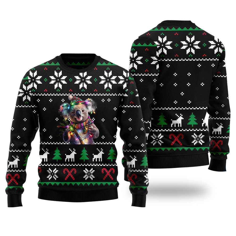 Festive Koala Ugly Christmas Sweater