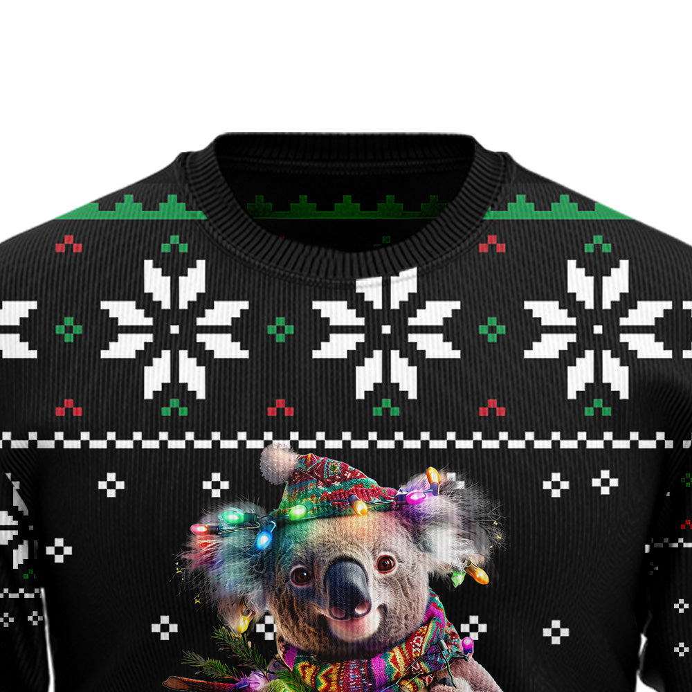 Festive Koala Ugly Christmas Sweater