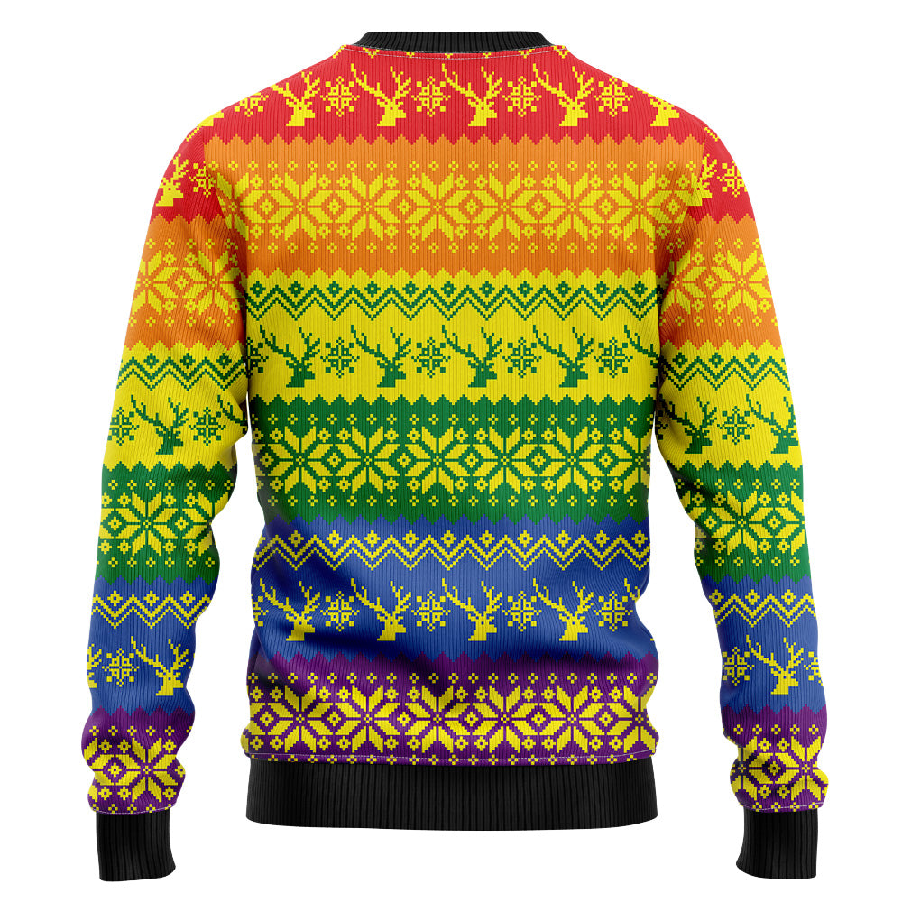 Happy Holigays LGBTQ+ Ugly Christmas Sweater