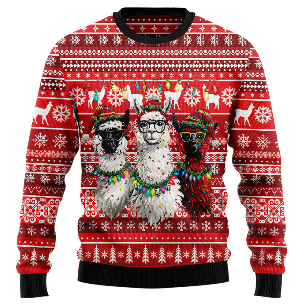 Cute Llama Ugly Christmas Sweater