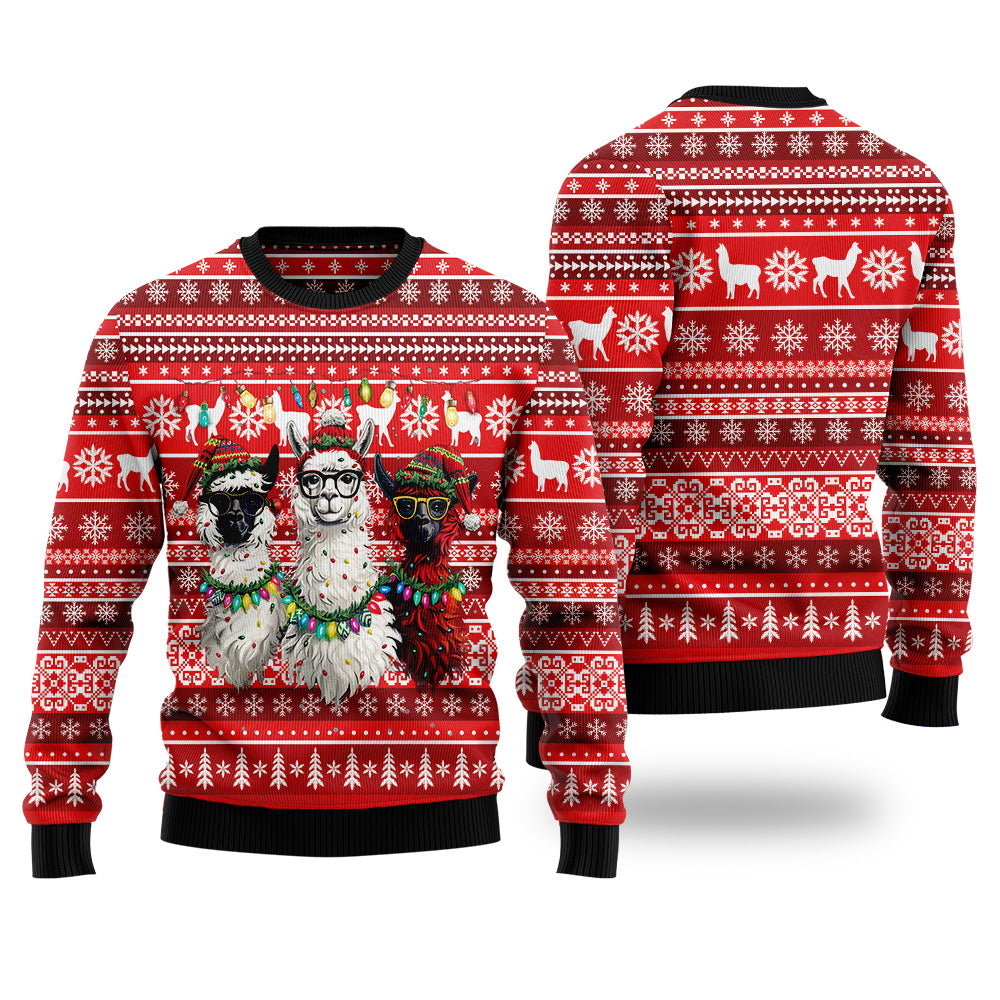 Cute Llama Ugly Christmas Sweater