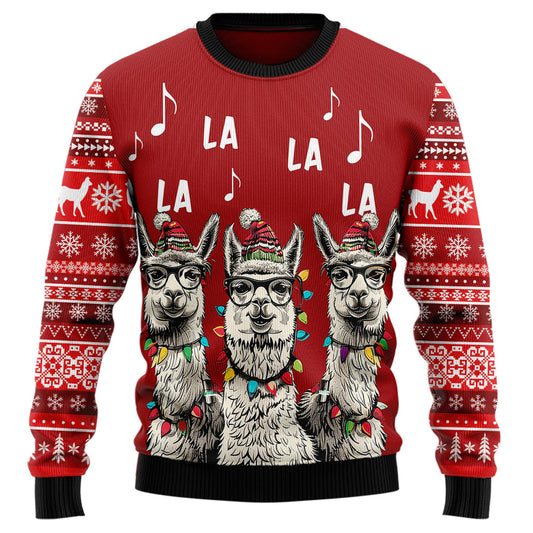 "Fa La La" Llama Ugly Christmas Sweater