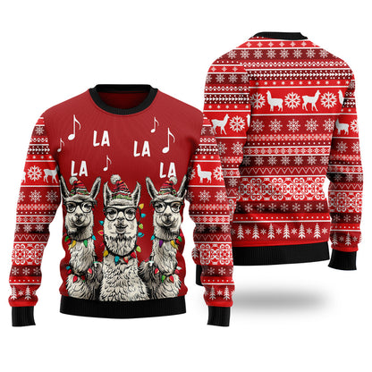 "Fa La La" Llama Ugly Christmas Sweater