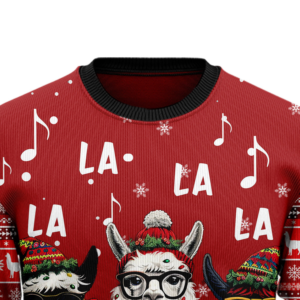 Festive Llama Ugly Christmas Sweater