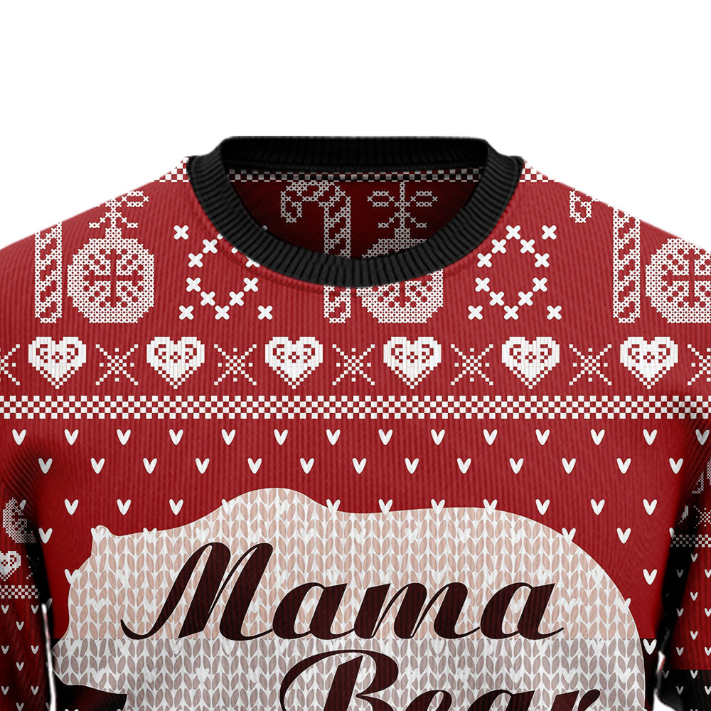 Mama Bear Ugly Christmas Sweater
