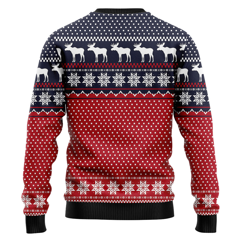 Merry Christmoose Moose Ugly Christmas Sweater