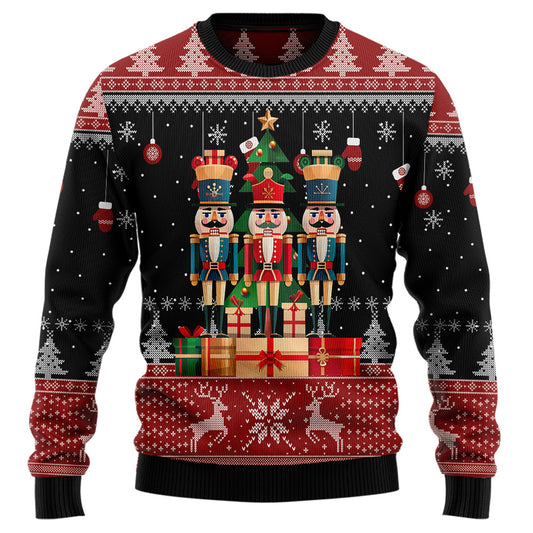 Festive Nutcrackers Ugly Christmas Sweater
