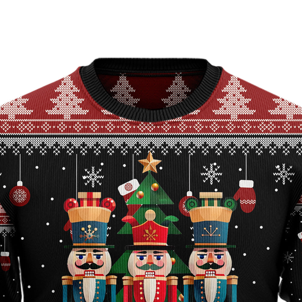 Festive Nutcrackers Ugly Christmas Sweater