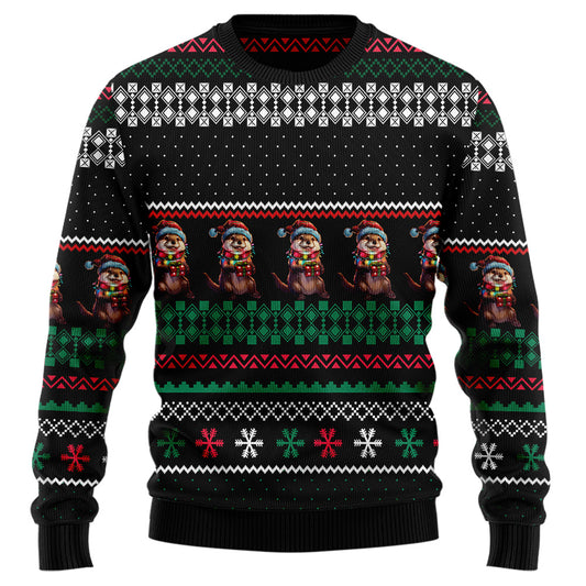 Otter Ugly Christmas Sweater