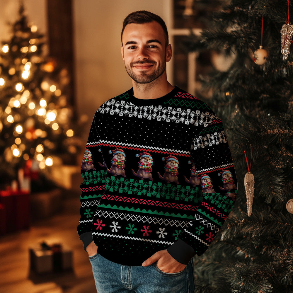 Otter Ugly Christmas Sweater