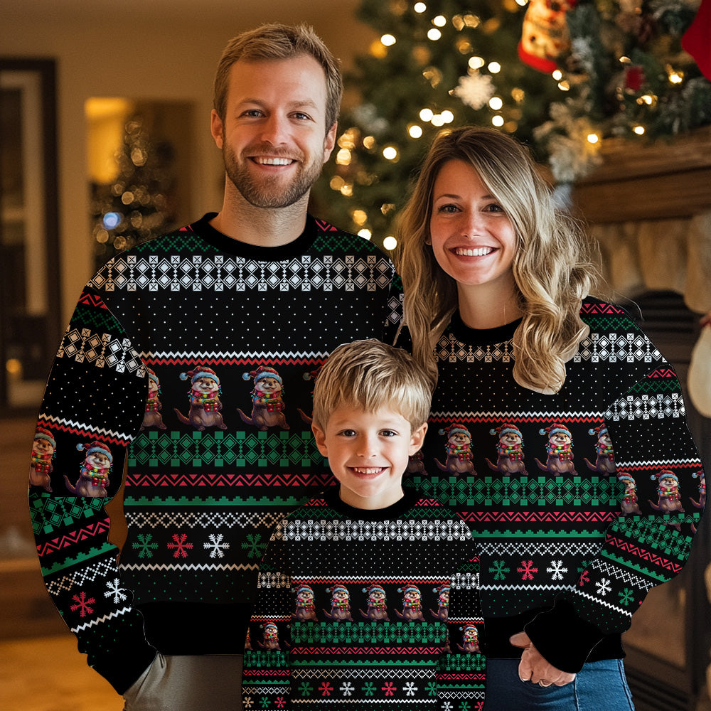 Otter Ugly Christmas Sweater