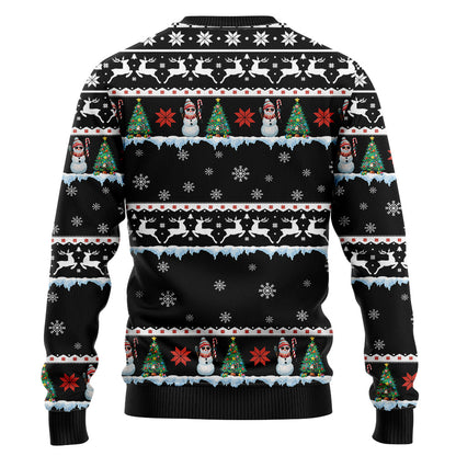 Festive Parrots in Santa Hats Ugly Christmas Sweater