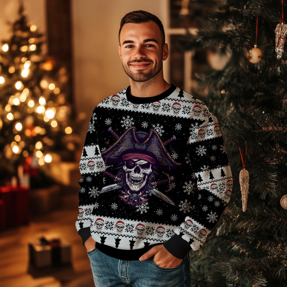 Pirate Skull Ugly Christmas Sweater