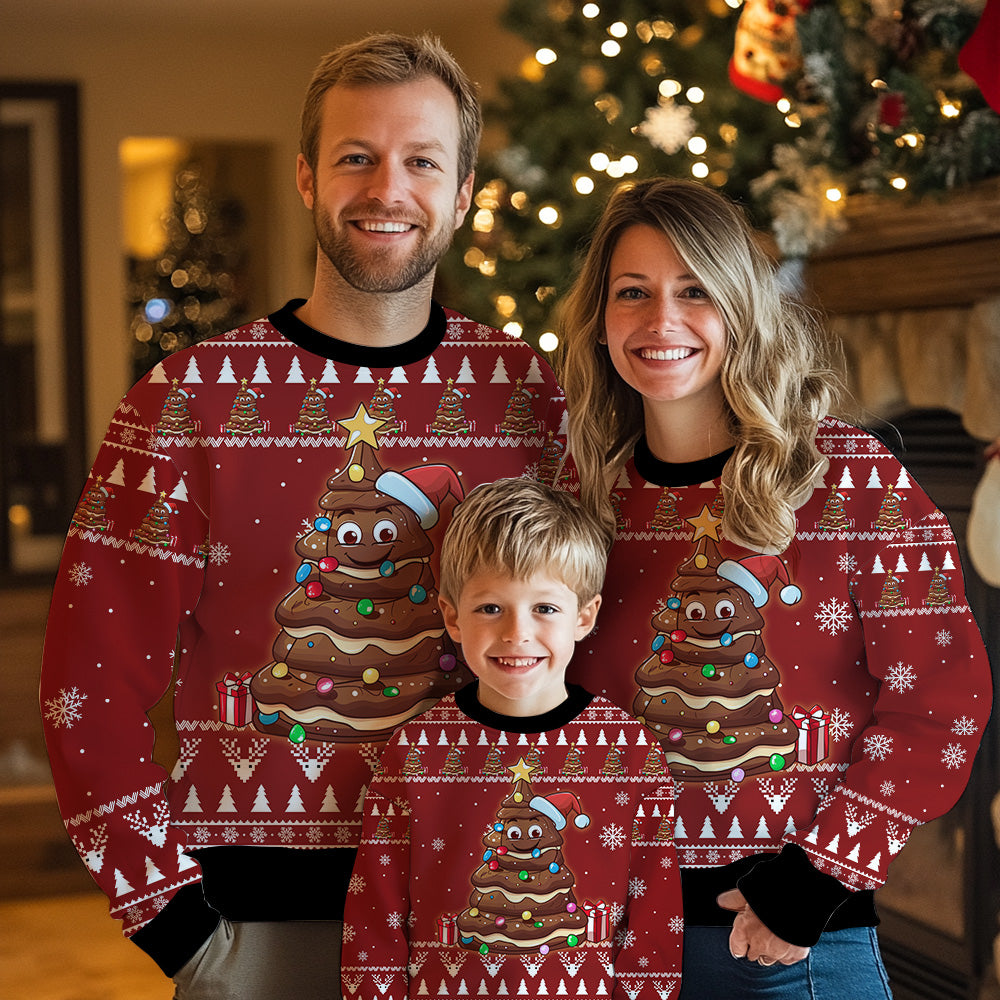 Funny Poop Ugly Christmas Sweater