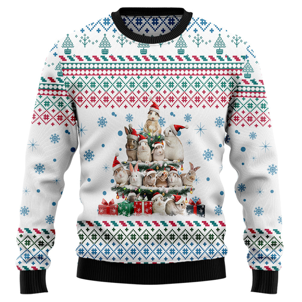 Rabbit Christmas Tree Ugly Christmas Sweater