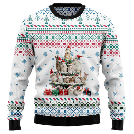 Rabbit Christmas Tree Ugly Christmas Sweater