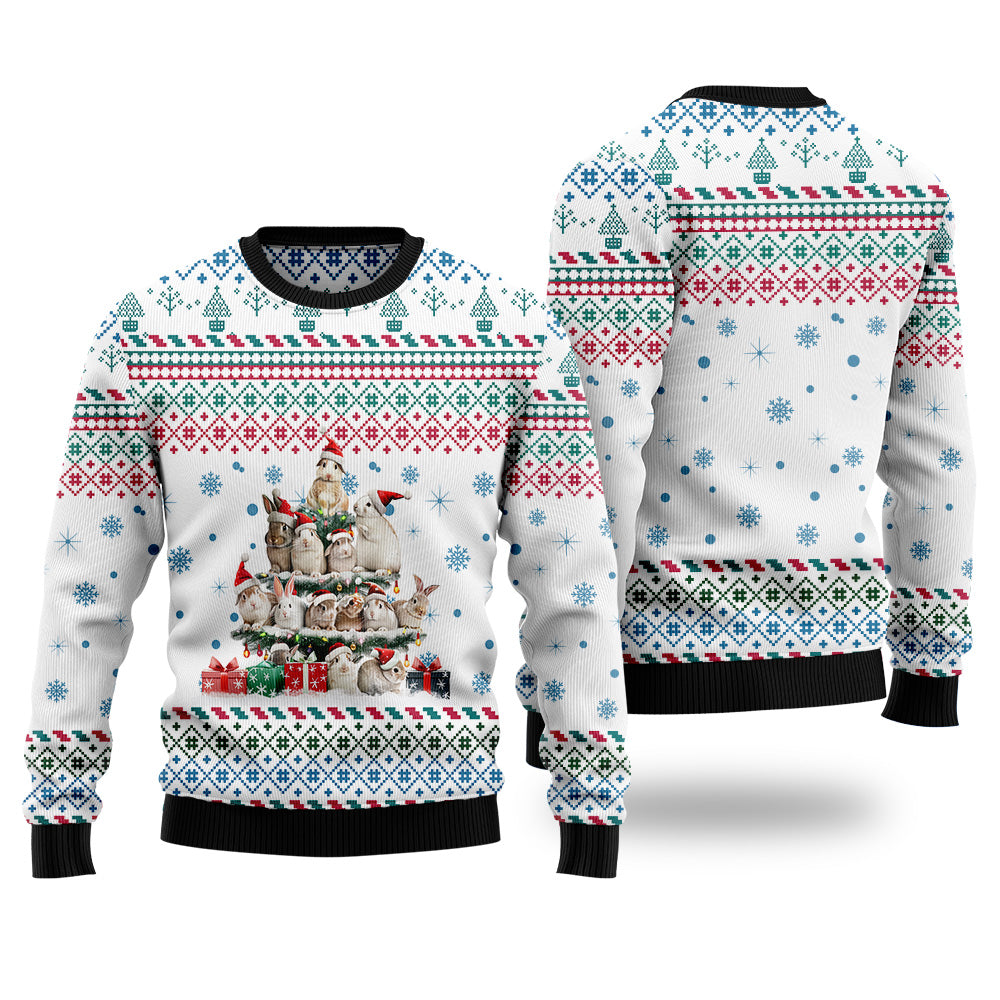 Rabbit Christmas Tree Ugly Christmas Sweater