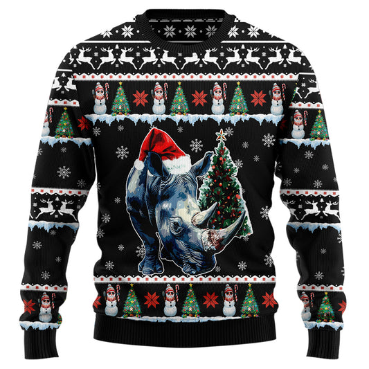 Rhino Ugly Christmas Sweater