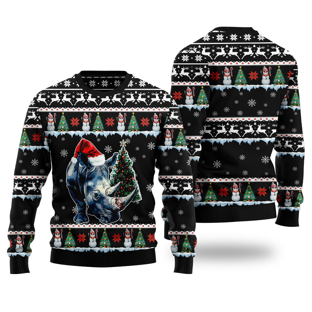 Rhino Ugly Christmas Sweater