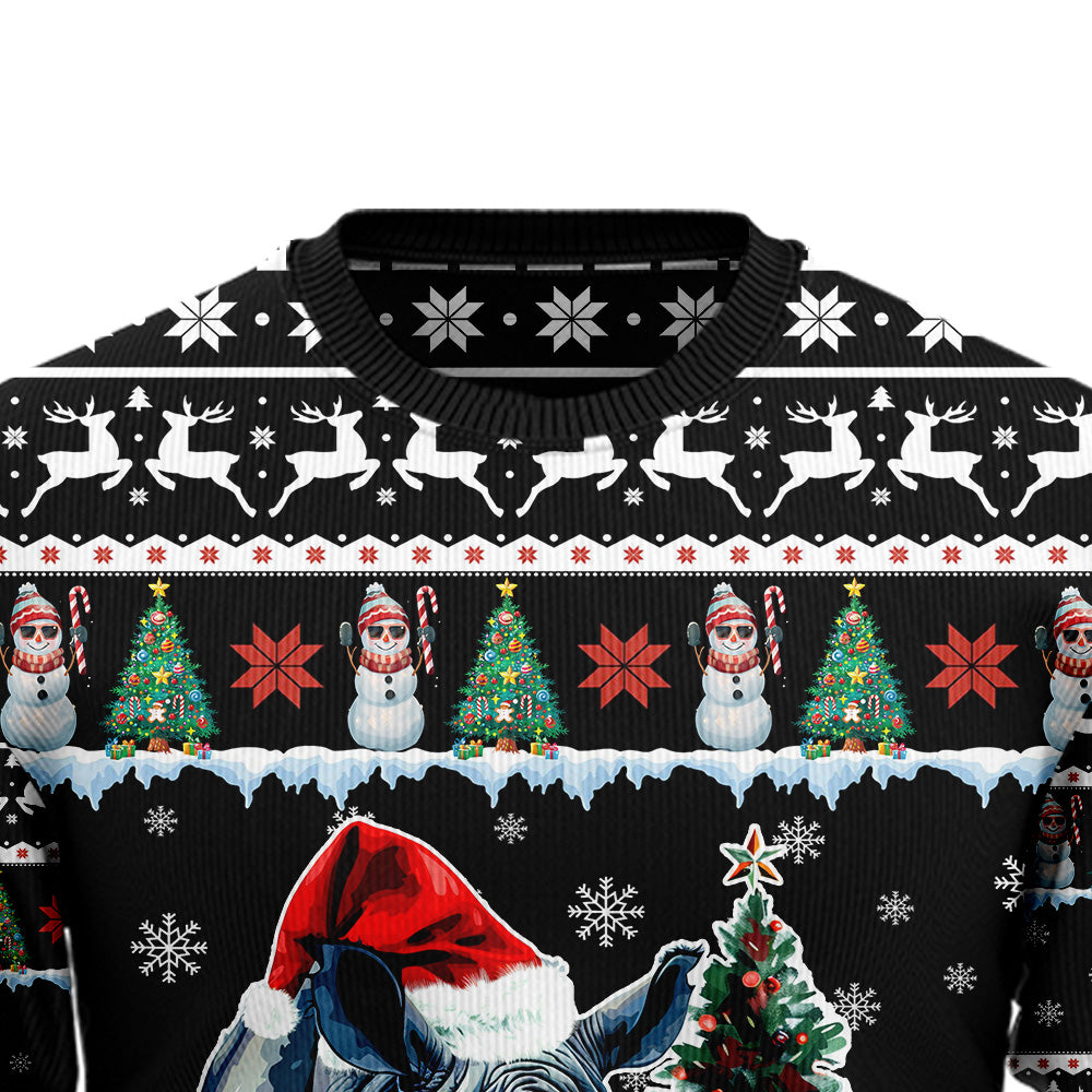 Rhino Ugly Christmas Sweater