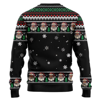 Festive Santa Riding T-Rex Ugly Christmas Sweater