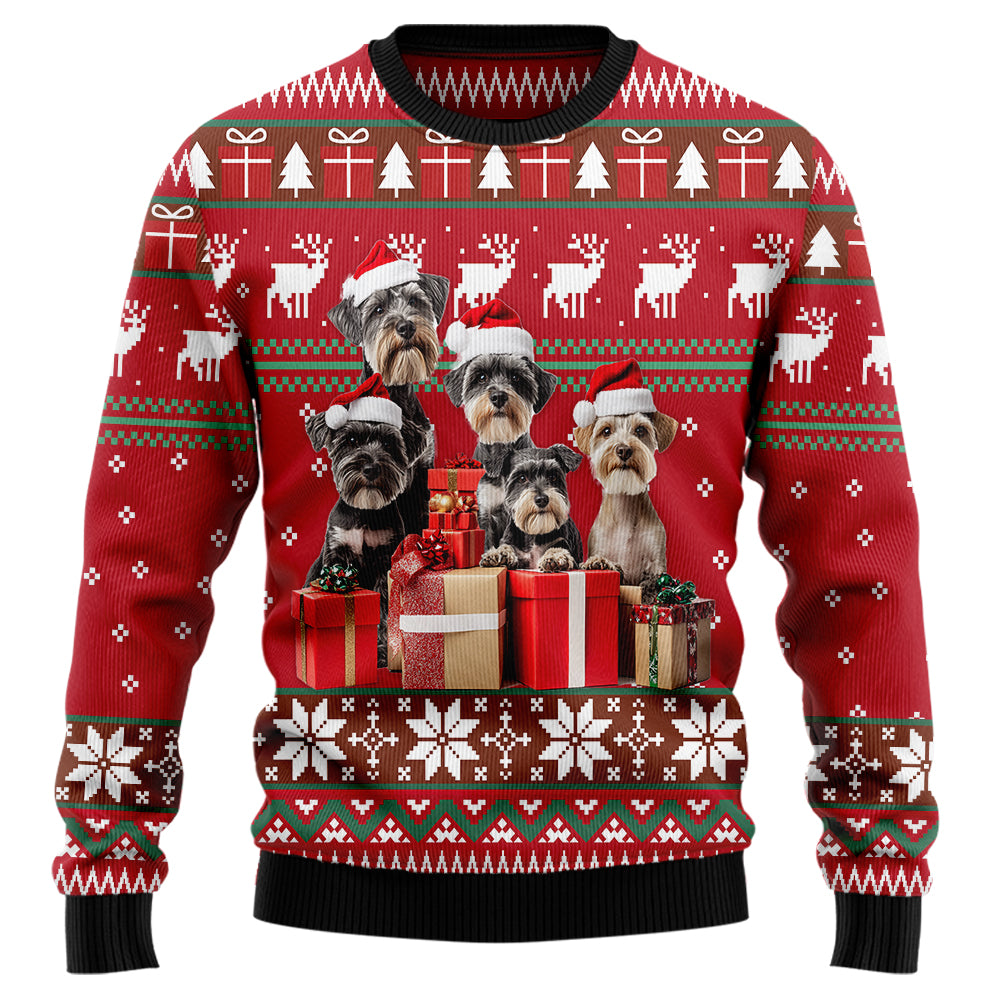 Cute Schnauzer Ugly Christmas Sweater