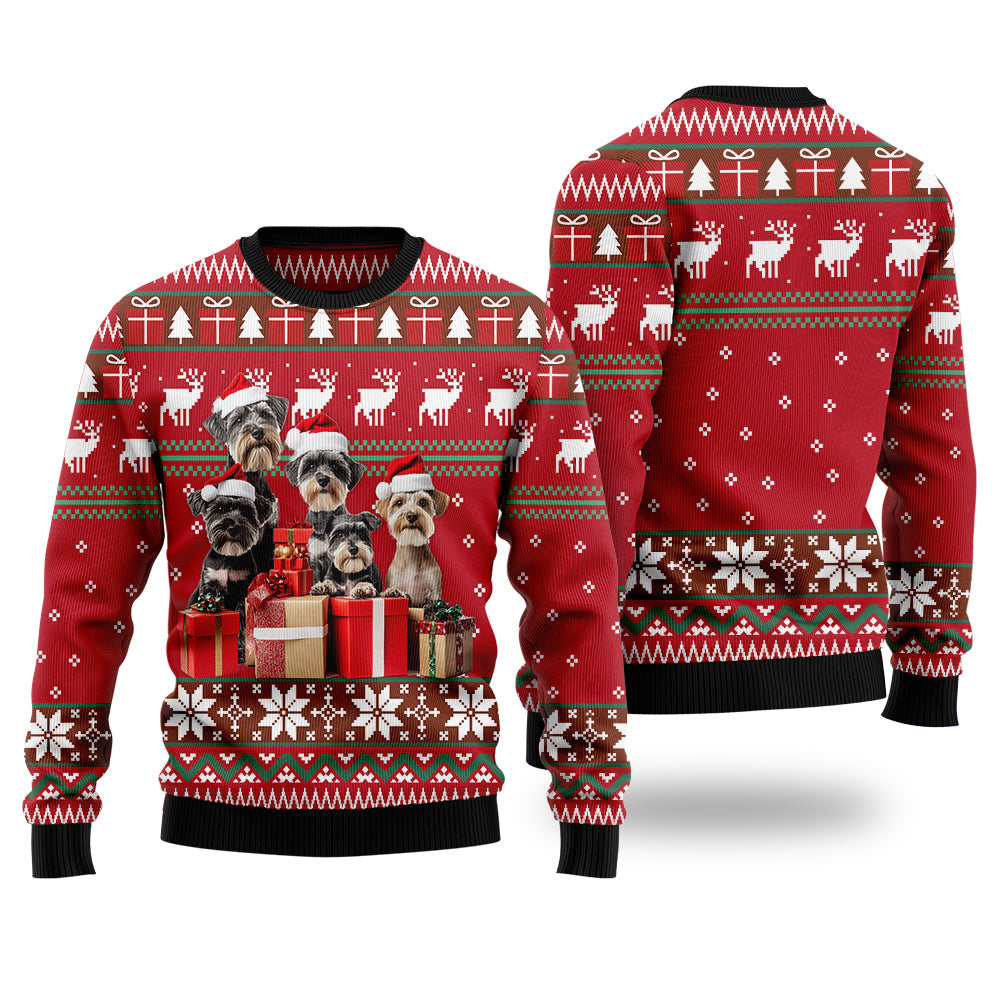 Cute Schnauzer Ugly Christmas Sweater