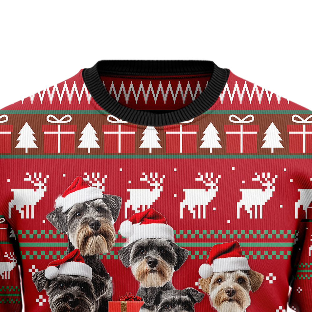 Cute Schnauzer Ugly Christmas Sweater