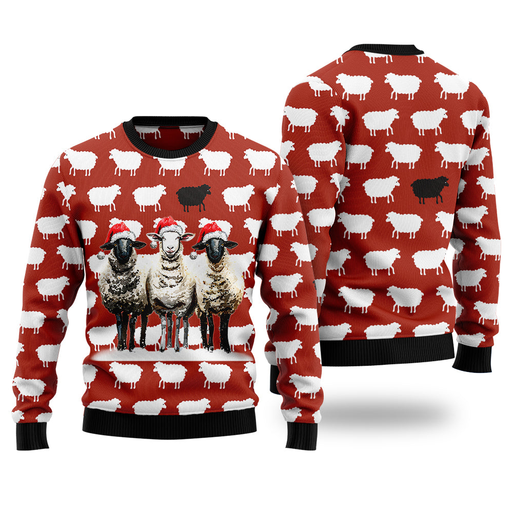 Festive Sheep Ugly Christmas Sweater