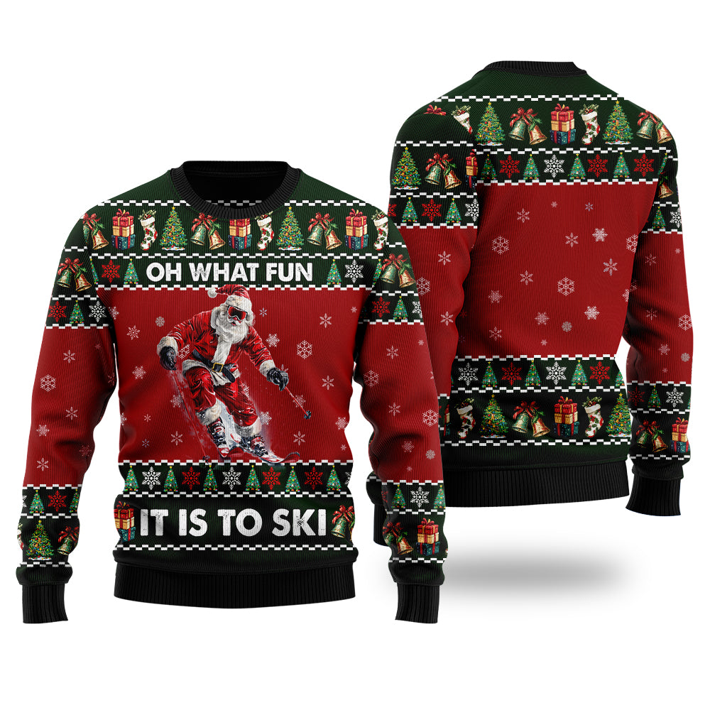 Oh What Fun It Is To Ski Ugly Christmas Sweater
