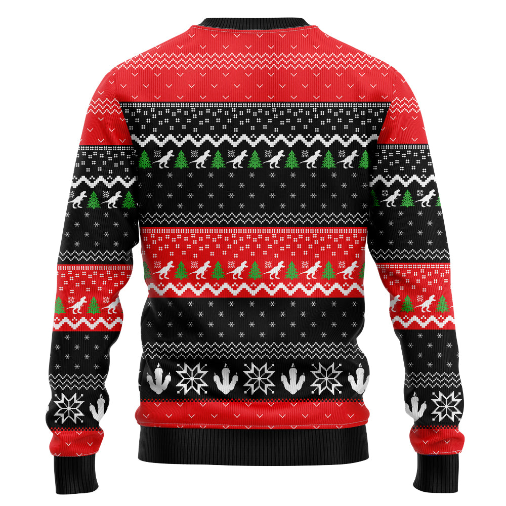 Santa Claws T-Rex Ugly Christmas Sweater