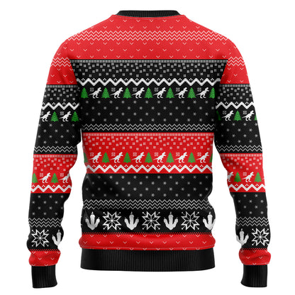 Santa Claws T-Rex Ugly Christmas Sweater