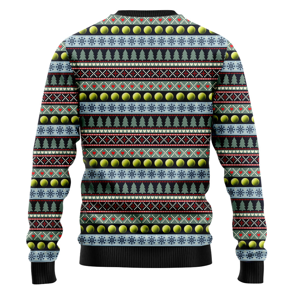 Tennis Ball Christmas Tree Ugly Christmas Sweater