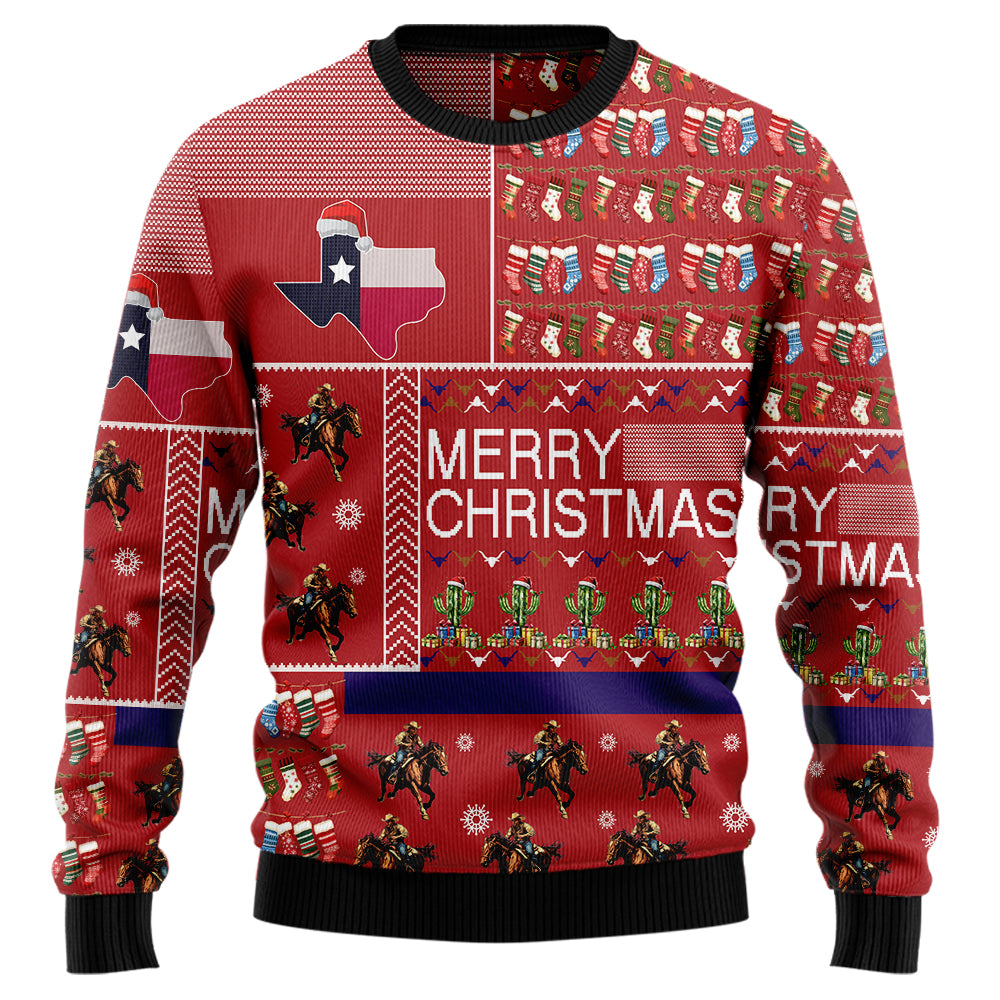 Festive Texas Ugly Christmas Sweater